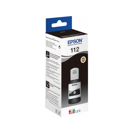 Ink for printer epson 112 ecotank pigment black bottle
