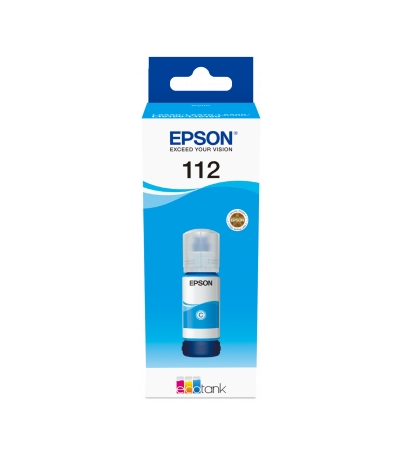 Ink for printer epson 112 ecotank pigment cyan bottle