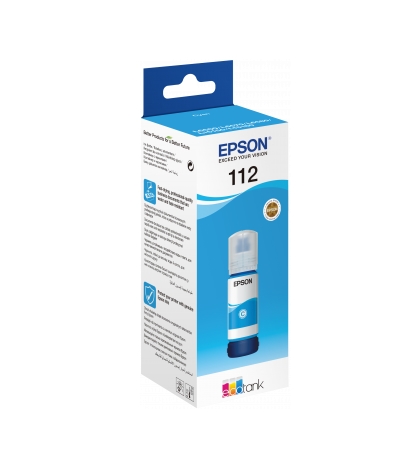 Ink for printer epson 112 ecotank pigment cyan bottle