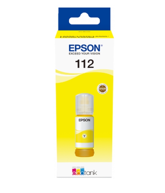 Ink for printer epson 112 ecotank pigment yellow bottle