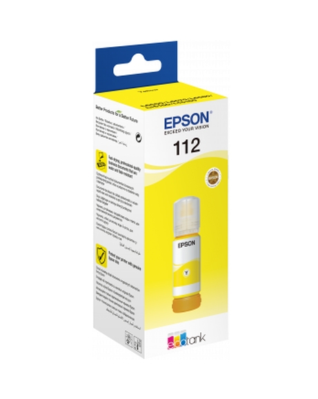 Ink for printer epson 112 ecotank pigment yellow bottle