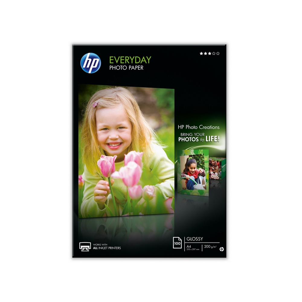Хартия HP Everyday Glossy Photo Paper-100 sht/A4/210 x 297mm