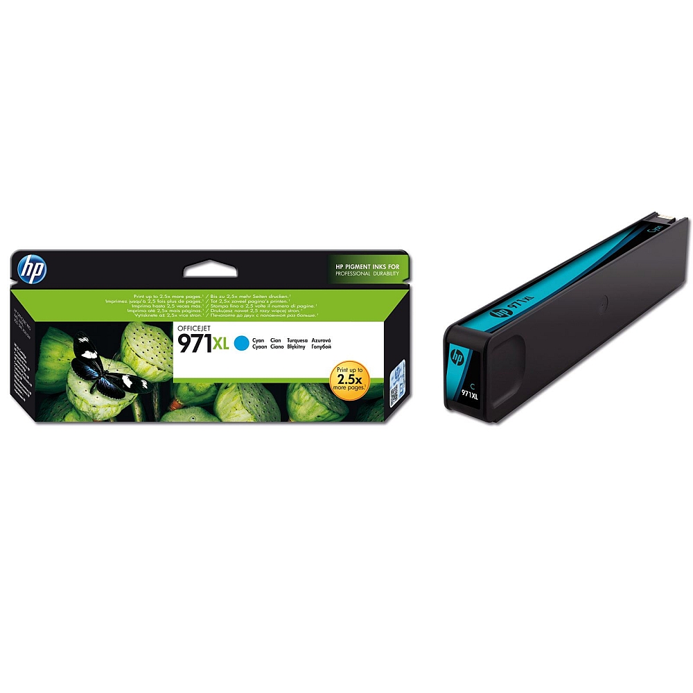 Ink for printer hp 971xl high yield cyan original