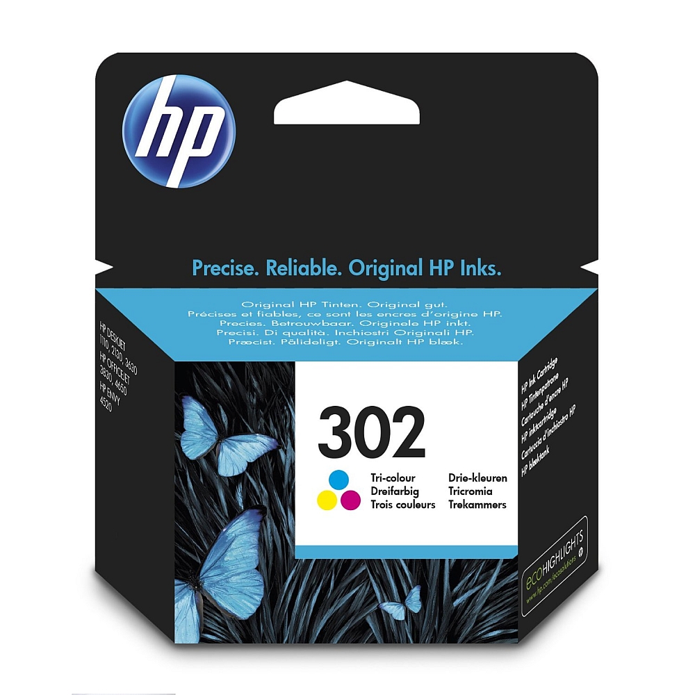 Ink for printer hp 302 tri-color original