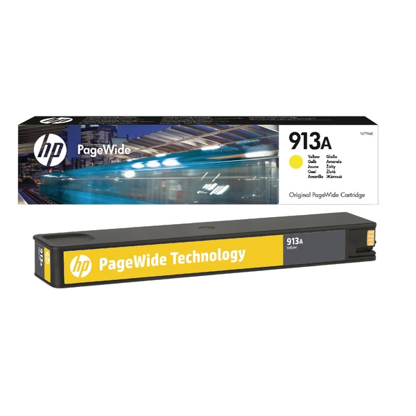 Ink for printer hp 913a yellow original pagewide