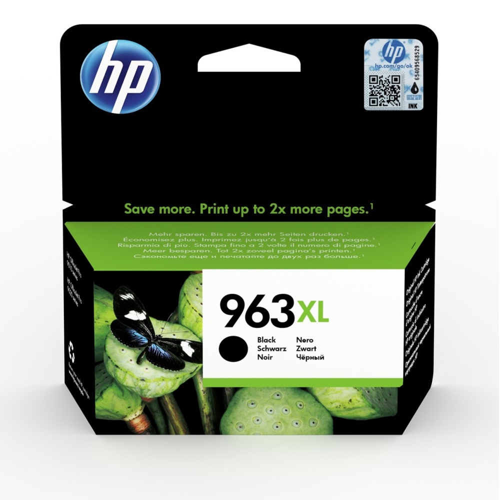 Ink for printer hp 963xl high yield black original