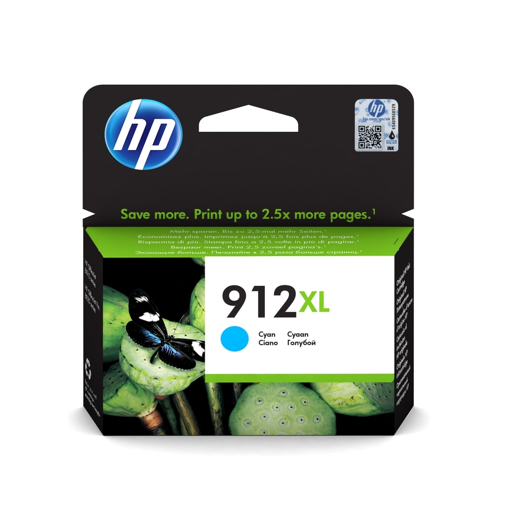 Ink for printer hp 912xl high yield cyan original