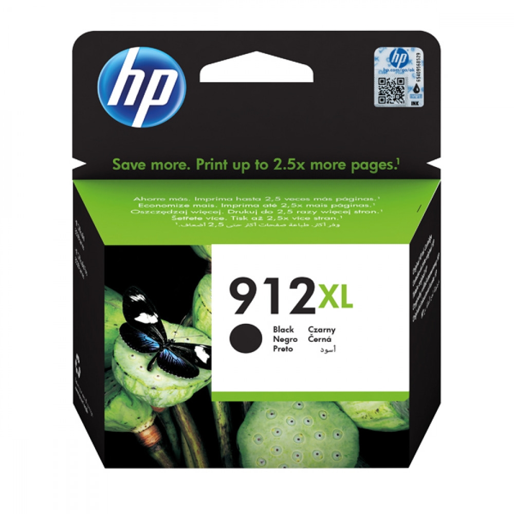 Ink for printer hp 912xl high yield black original