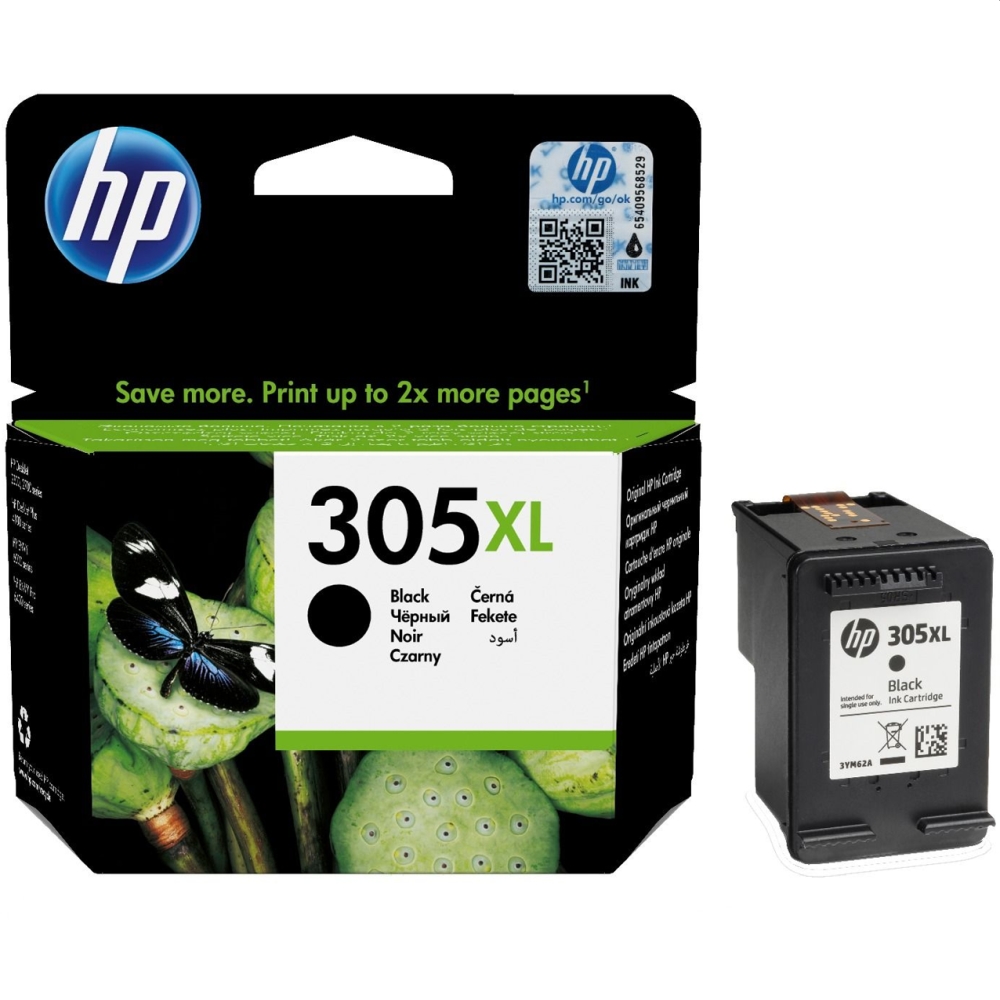 Мастило за принтер HP 305XL High Yield Black Original
