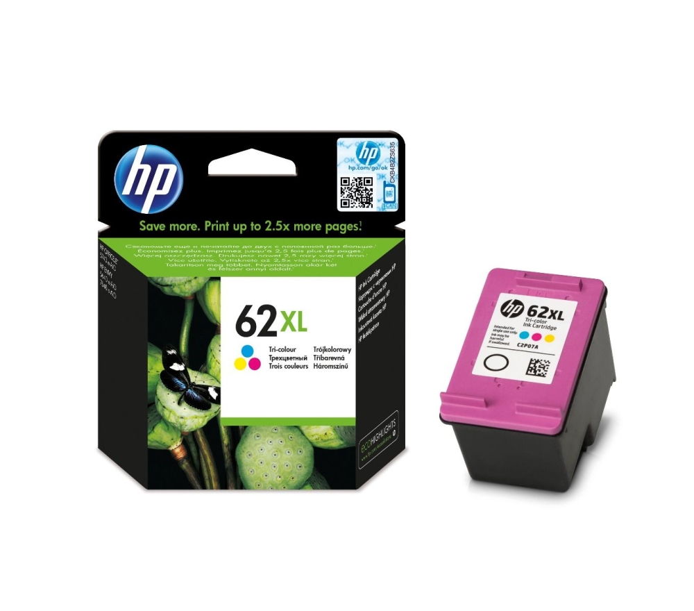 Мастило за принтер HP 62XL HY Tri-color Original