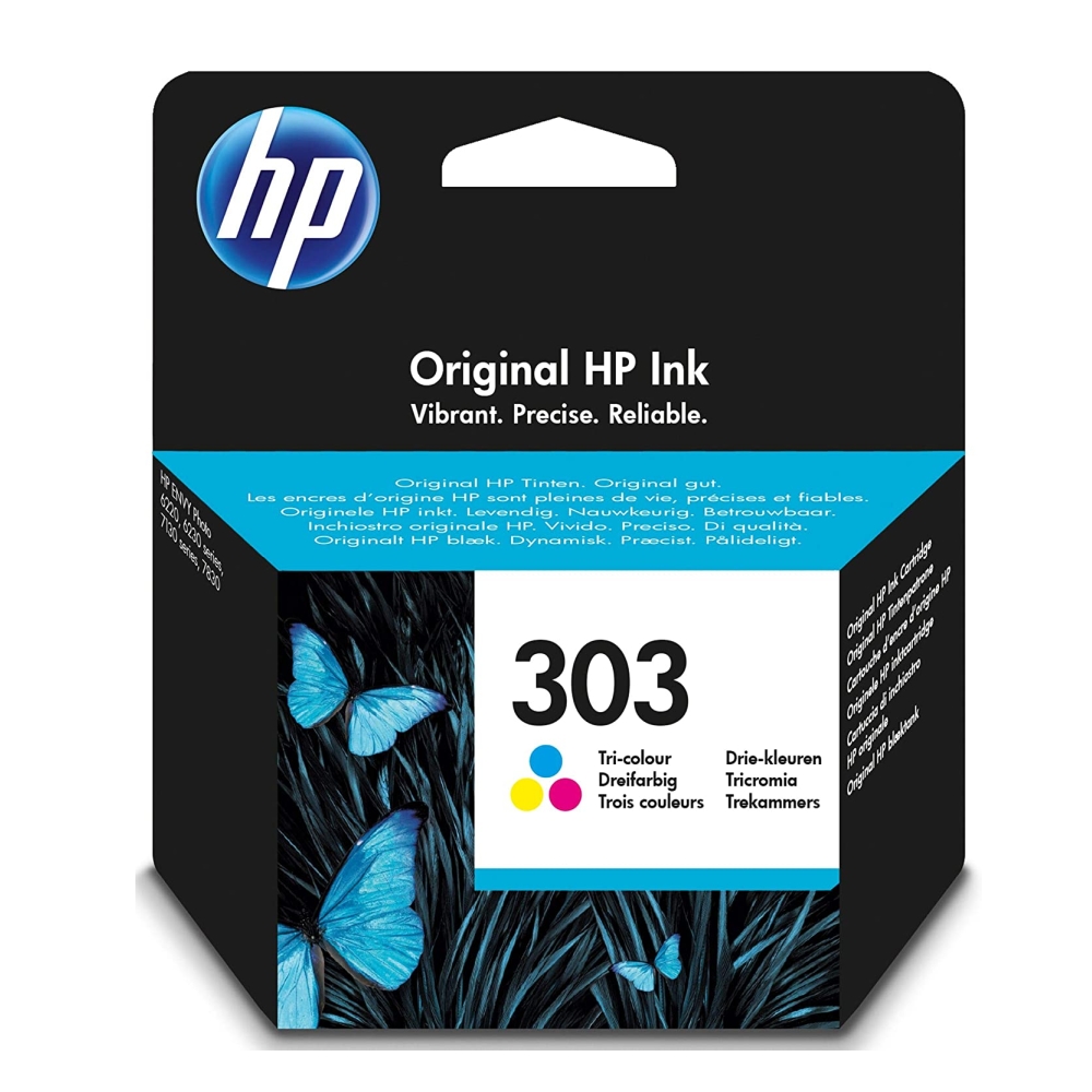 Мастило за принтер HP 303 Tri-color Original Ink Cartridge