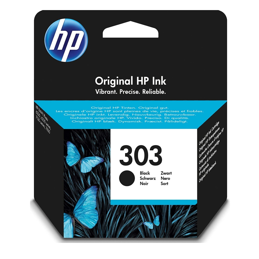 Ink for printer hp 303 black original ink cartridge
