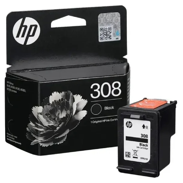 Мастило за принтер HP 308 Black Original Ink Cartridge