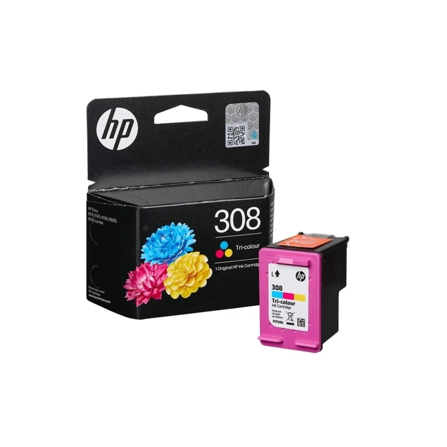 Мастило за принтер HP 308 Tri-Color Original Ink Cartridge