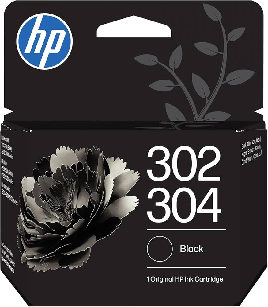 HP 302/304 Black original ink cartridge