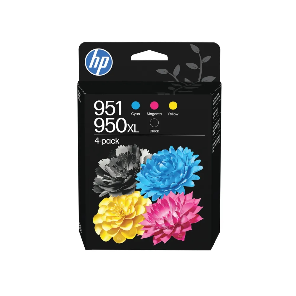 HP 951CMY/950XL Black ink cartridge combo 4-pack