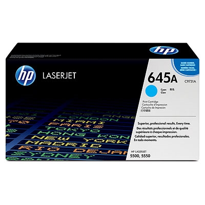 Toner cartridge hp 645a cyan laserjet