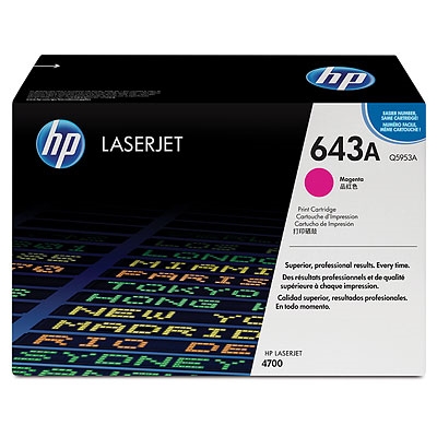 Toner cartridge hp 643a magenta laserjet
