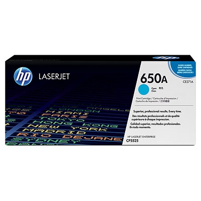 Тонер касета HP 650A Cyan LaserJet