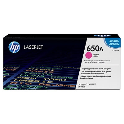 Toner cartridge hp 650a magenta laserjet