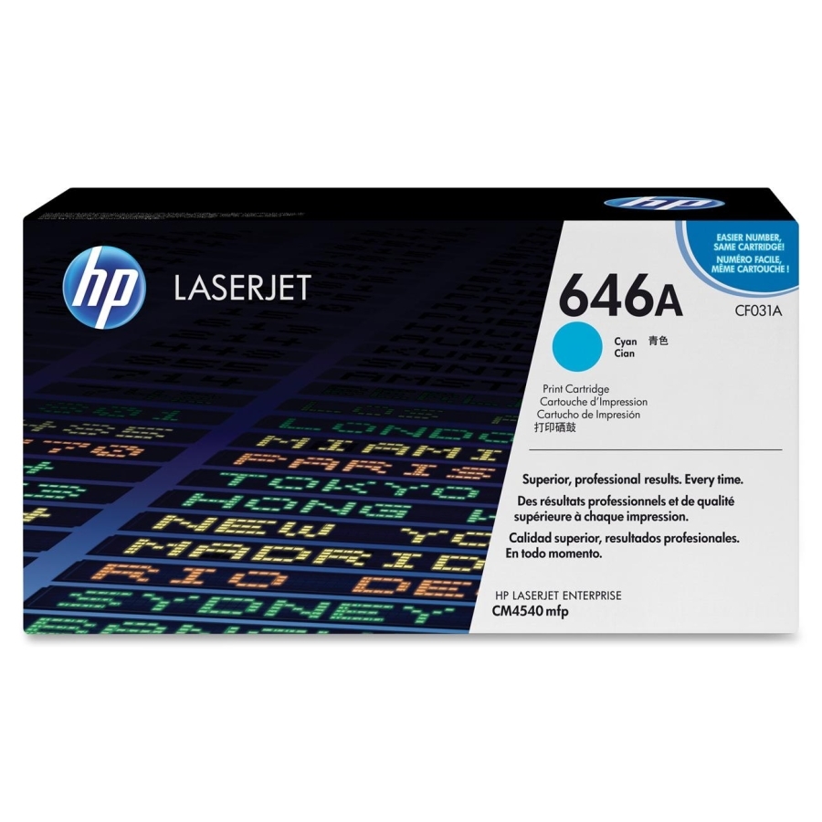 Toner cartridge hp 646a cyan laserjet