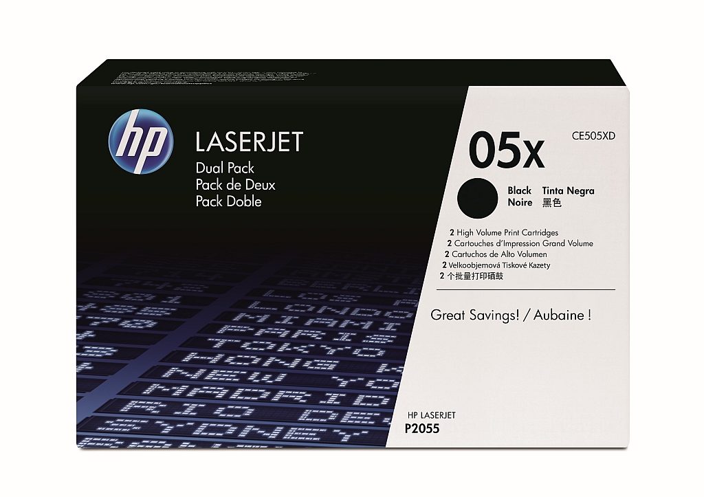 Тонер касета HP 05X Black Dual Pack LaserJet
