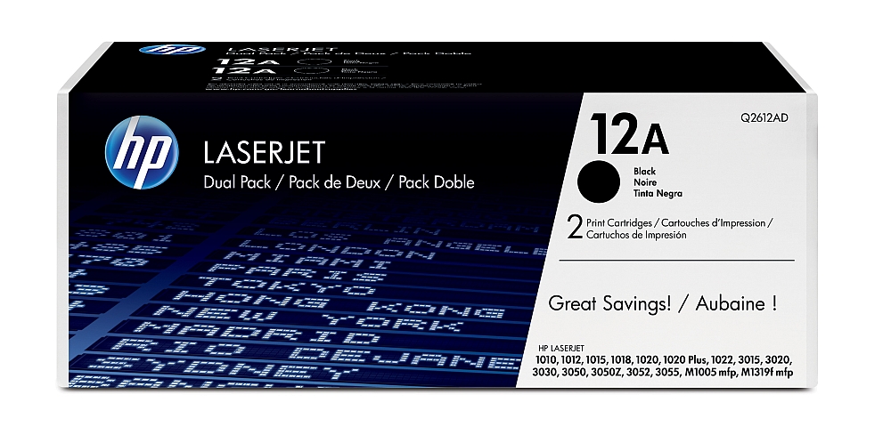 Тонер касета HP 12A Black Dual Pack LaserJet