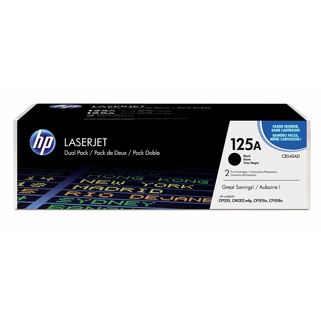 Toner cartridge hp 125a black dual pack lj