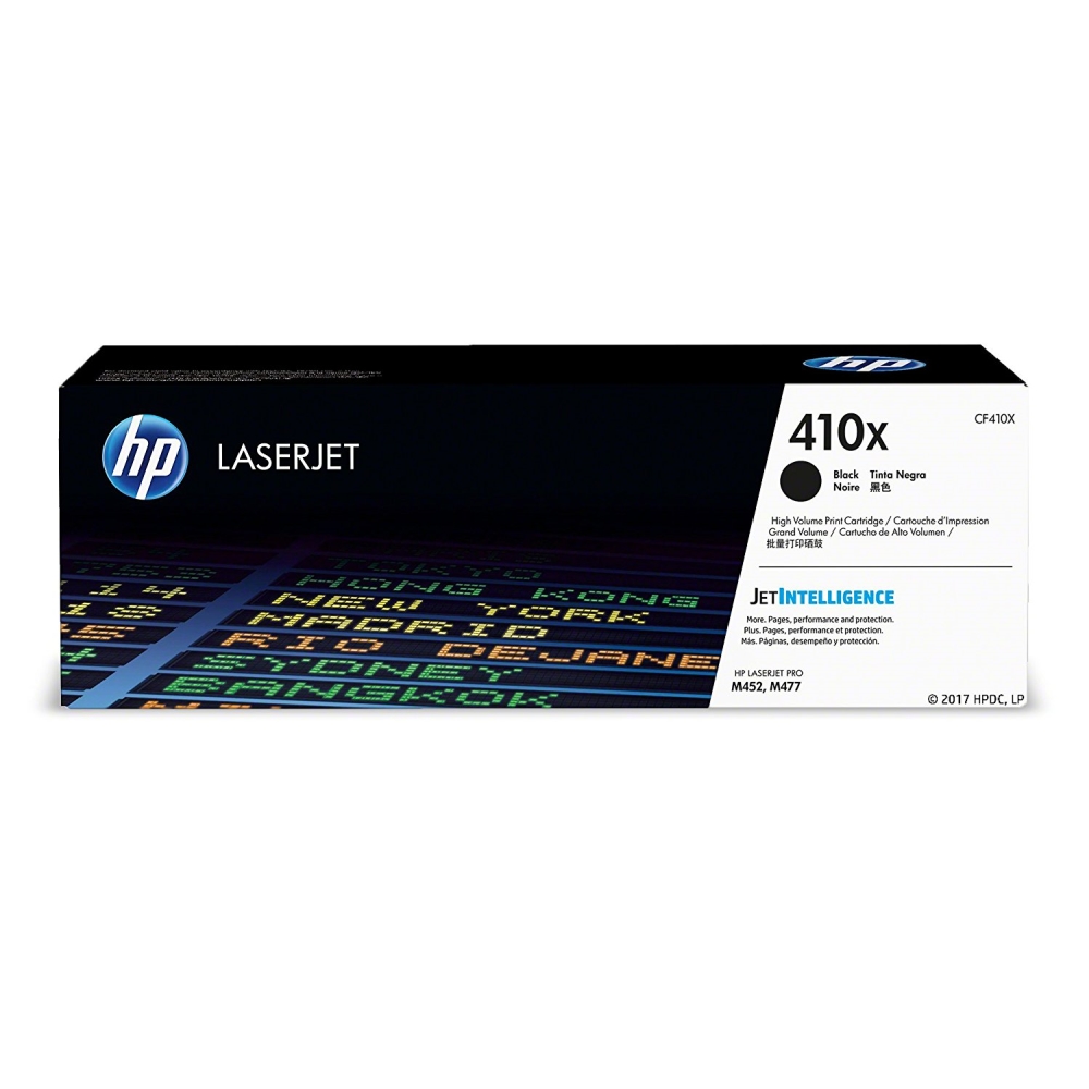 Toner cartridge hp 410x high yield black original laserjet (cf410x)