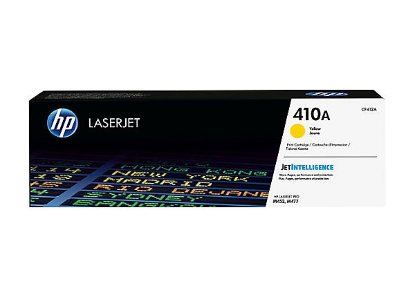 Toner cartridge hp 410a yellow original laserjet cartridge (cf412a)