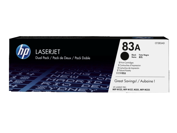 Тонер касета HP 83A 2-pack Black Original LaserJet (CF283AD)