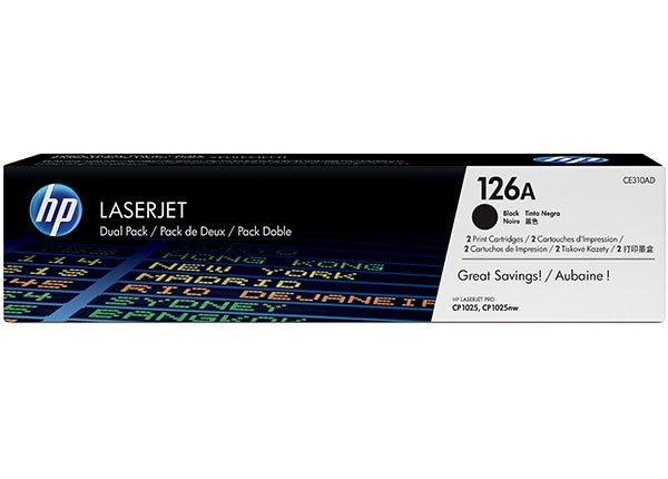 Тонер касета HP 126A Black Dual Pack LaserJet