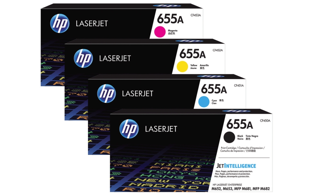 Toner cartridge hp 655a black original laserjet (cf450a)