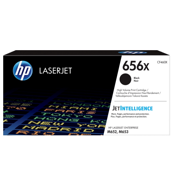 Toner cartridge hp 656x high yield black original laserjet (cf460x)