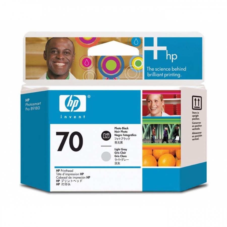 Consumable hp 70 photo black and light gray printhead