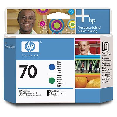 Consumable hp 70 blue and green printhead