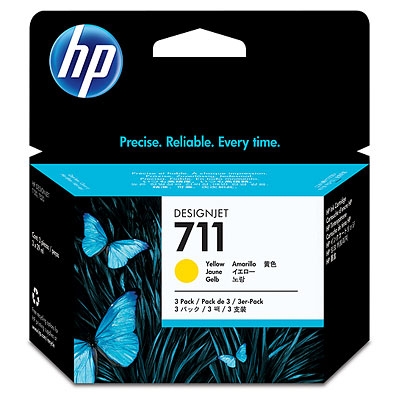 Consumable hp 711 3-pack 29-ml yellow s