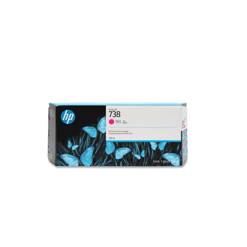 Мастило за плотер HP 738 300-ml Magenta DesignJet