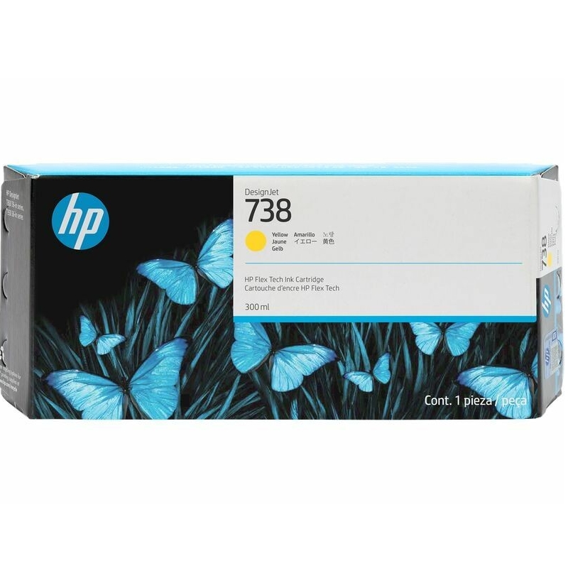 Ink for plotter HP 738 300-ml Yellow DesignJet