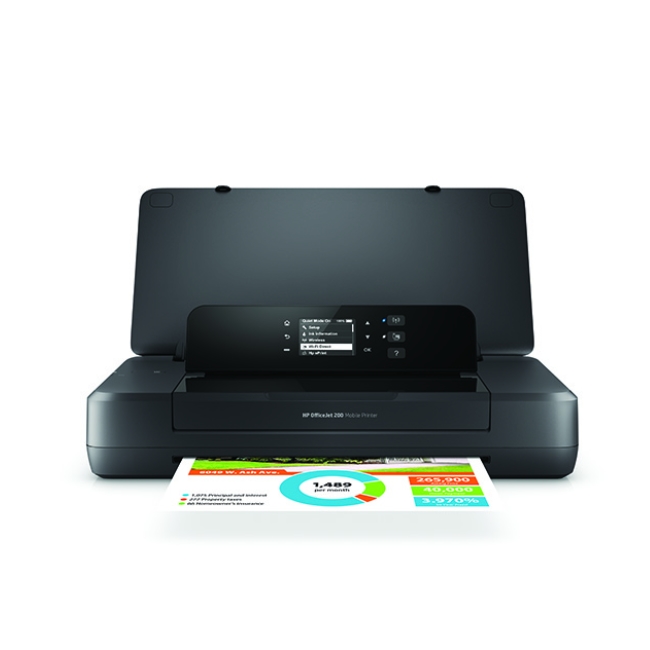 Ink printer hp officejet 200 c battery, wi-fi