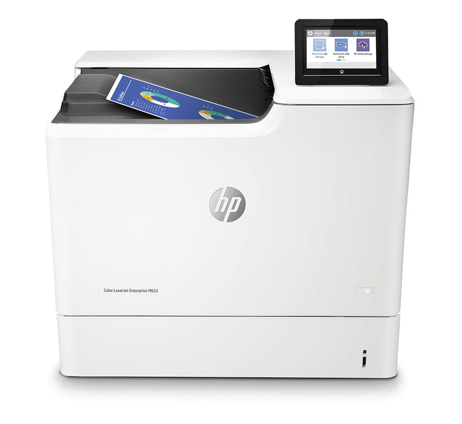 Лазерен принтер HP Color LaserJet Enterprise M653dn  duplex/lan