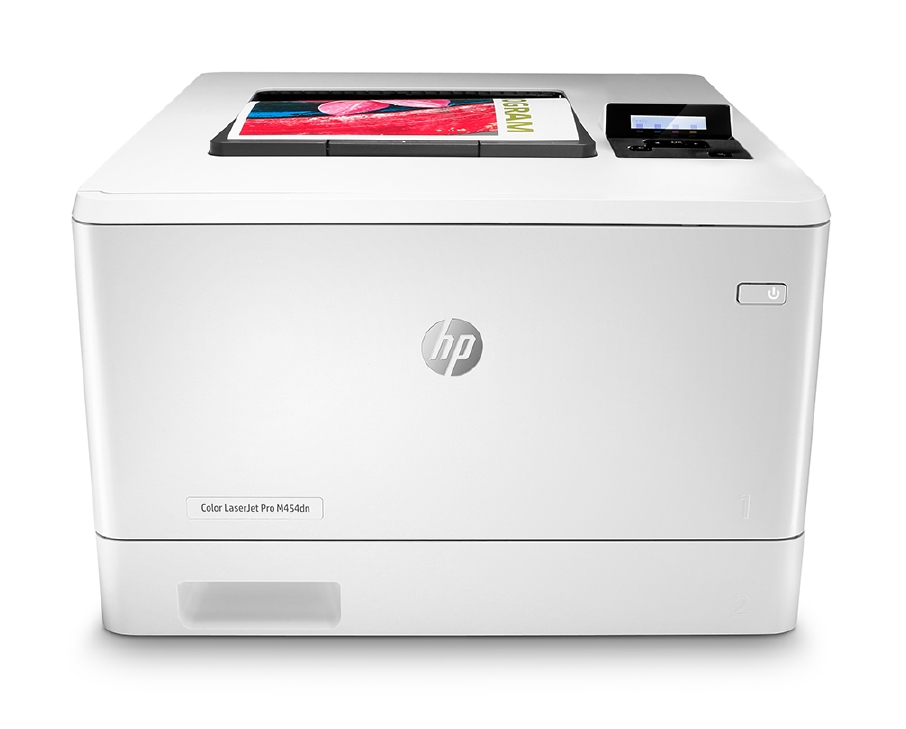 Laser printer hp color laserjet pro m454dn  duplex/lan