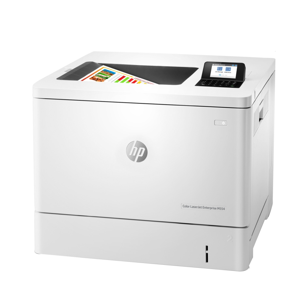 Laser printer hp color laserjet enterprise m554dn duplex/lan