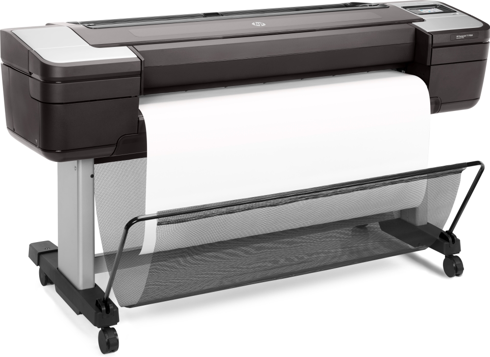 Ink plotter hp designjet t1700dr 44-in printer (2x spindles)