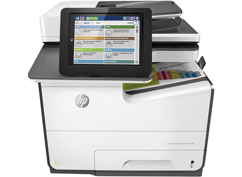 Ink mfp hp pagewide enterprise colormpf 586dn