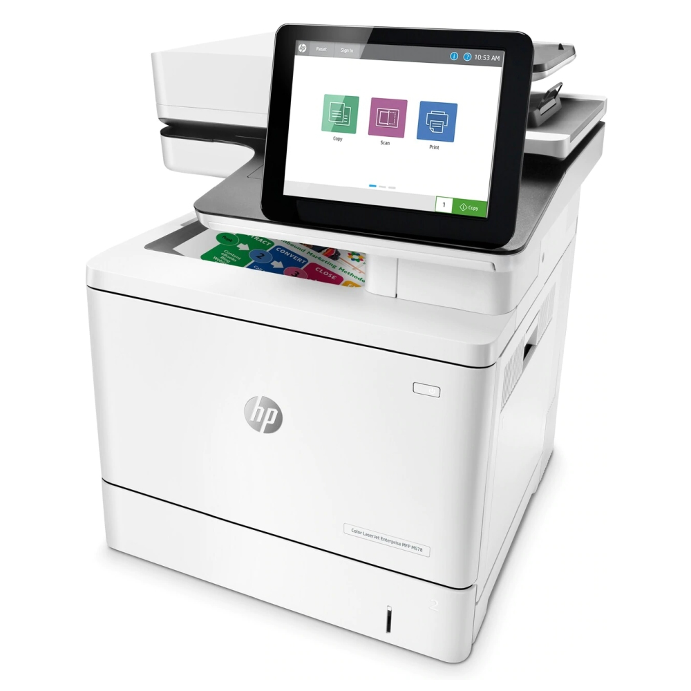 Лазерно МФУ HP Color LaserJet Enterprise MFP M578dn duplex/lan
