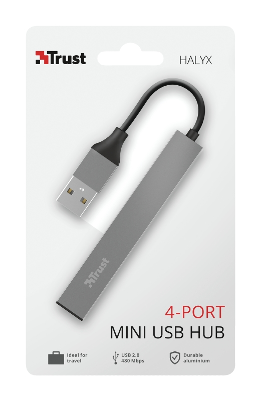 Usb hub trust halyx 4-portmini usb hub