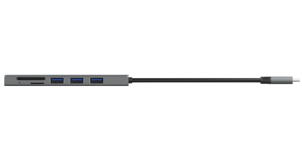 Usb hub trust halyx fast usb-c hub & card reader