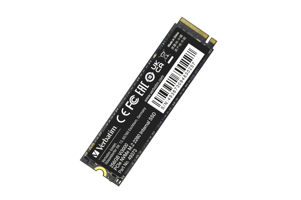 Външен SSD Verbatim Vi3000 Internal PCIe NVMe M.2 SSD 256GB