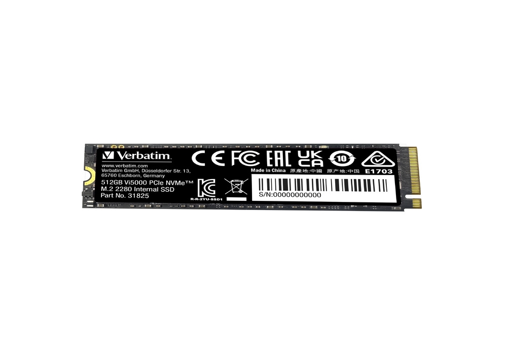 Internal SSD Verbatim Vi5000 Internal PCIe NVMe M.2 SSD 512GB